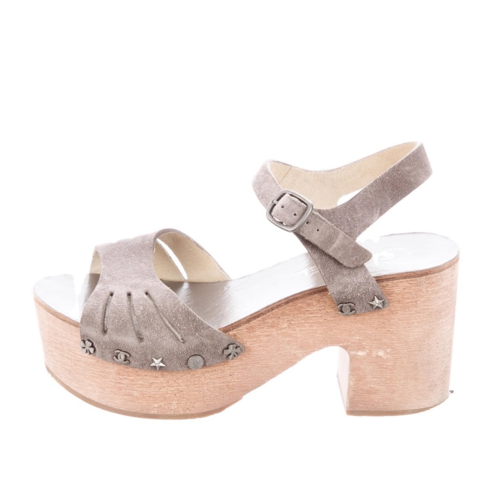 Chanel Lucky Charm Wedge Clog Platform